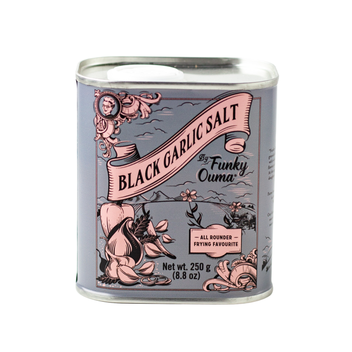 Funky Ouma TIN Black Garlic Salt 250g