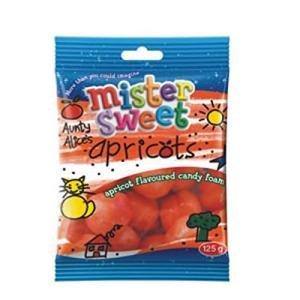 Mr Sweet Aunty Alice Apricots 125g Pack