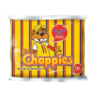 Chappies Bubble Gum Fruit Assorted 100's