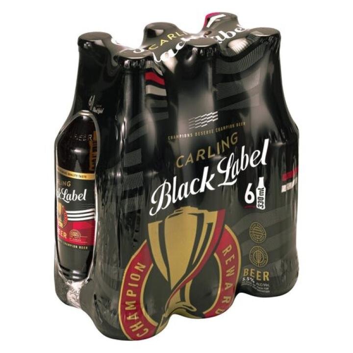 Black Label 6x330ml bottles