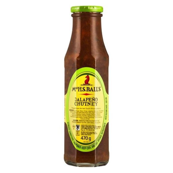 Mrs Balls Chutney Jalapeno 470g Jar