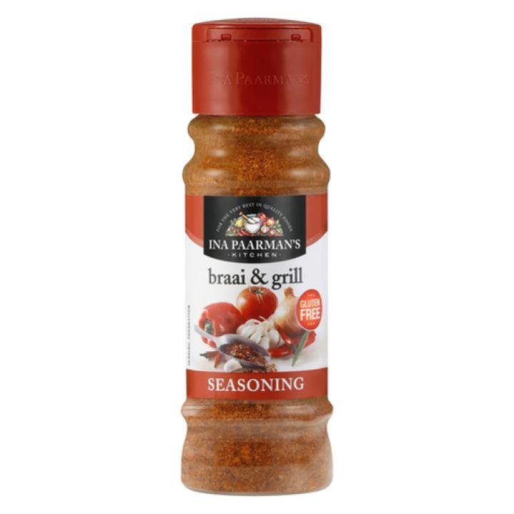 Ina Paarman Seasoning Braai & Grill 200ml Jar